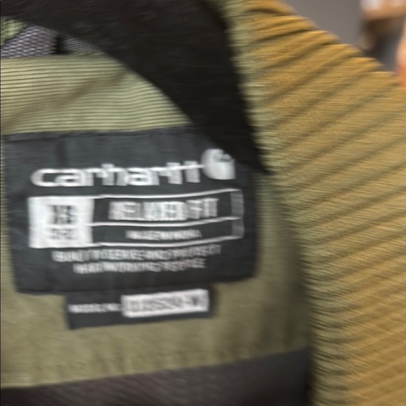 Carhartt Green Utility Jacket with Sturdy Canvas and Ribbed Details - Picture 4 of 7